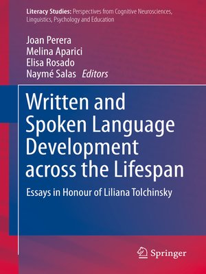 cover image of Written and Spoken Language Development across the Lifespan